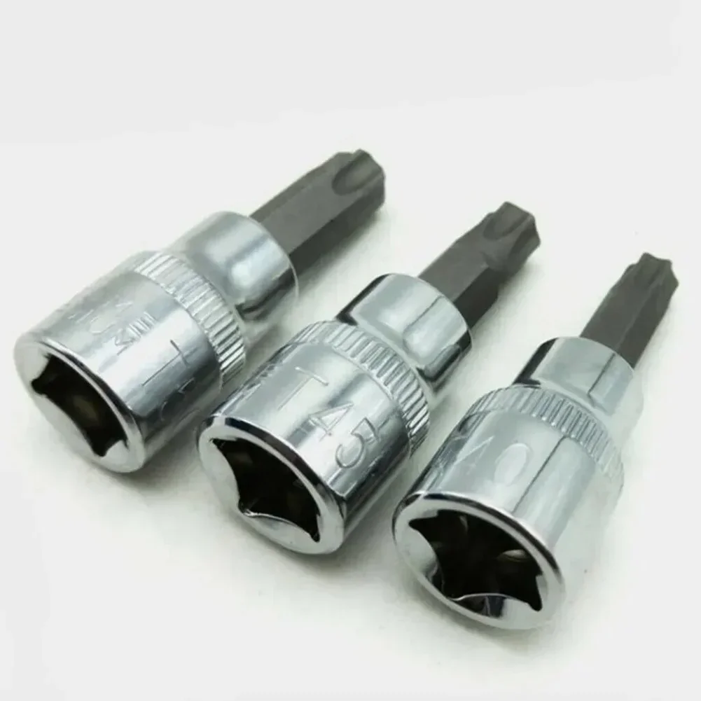 13Pcs Torx Socket Screwdriver Set 1/4'' 3/8'' 1/2'' Auto Maintenance Torx Key Repair Drive Socket Tool T8 T10 T15 T20 T25 T27 view 3