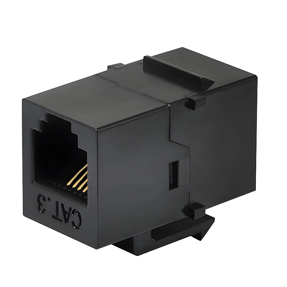 

30 Pieces UTP CAT 3 Netowrk Inline Couper Female-Female Straight Through 6P4C Adapter RJ11 Port for Telephone Voice Connection