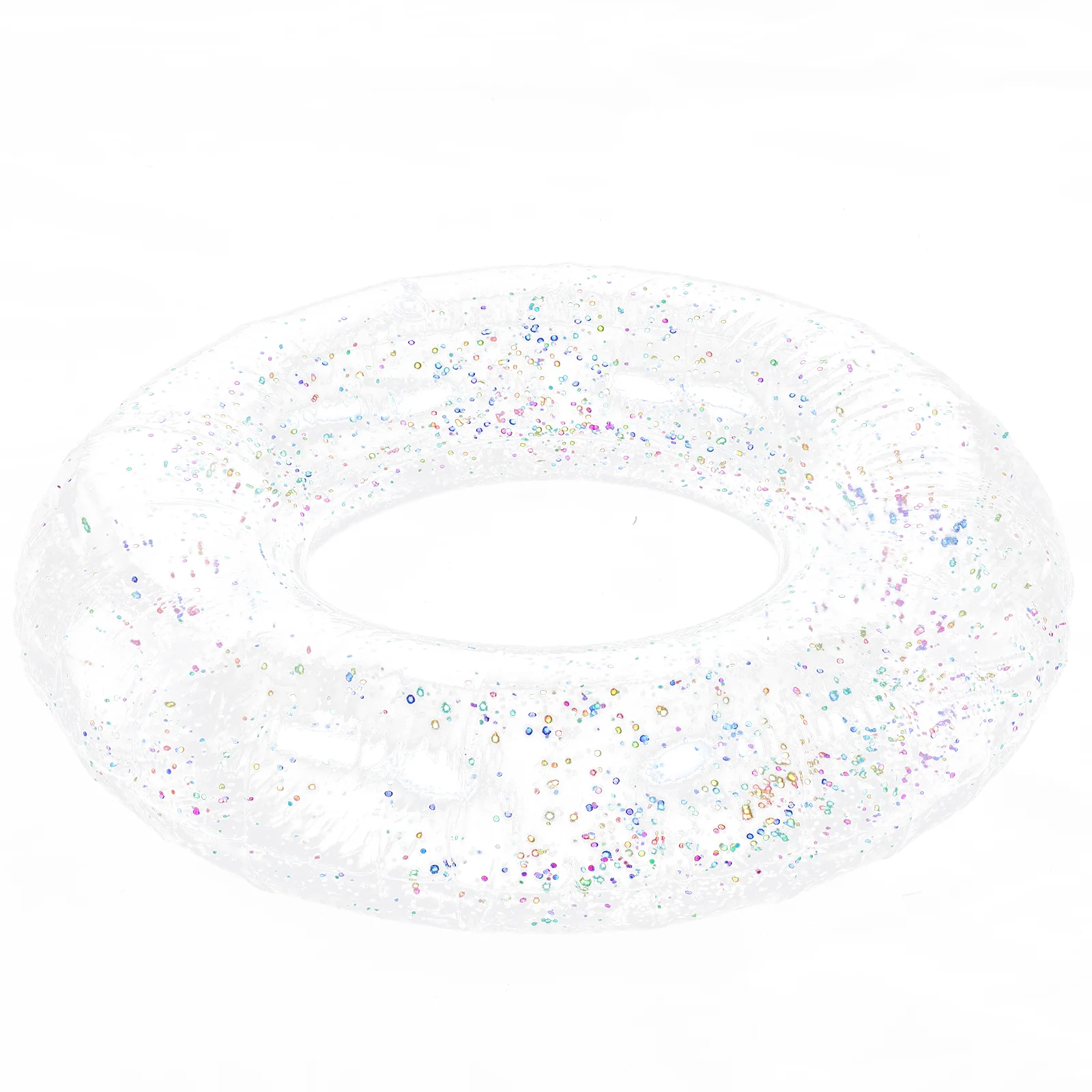 Sequin Swim Ring Attractive Swimming Inflatable Glitter Portable Party Decoration Plastic Float