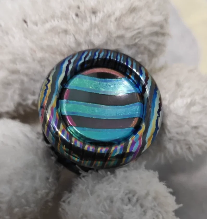 Used EDC zircuti button 24.5mm*17mm Stress Relief Toy Haptic Spinner Fingertip Gyroscope Decompression Toys