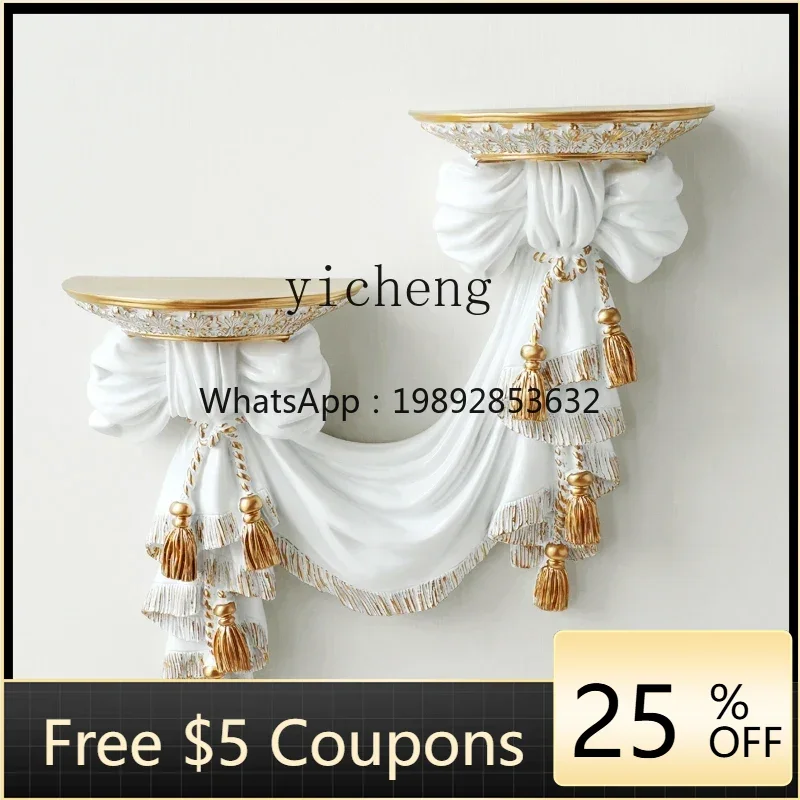 

wall baffle decorative rack shelf hanger rack European style wall hanging decoration TV wall rack