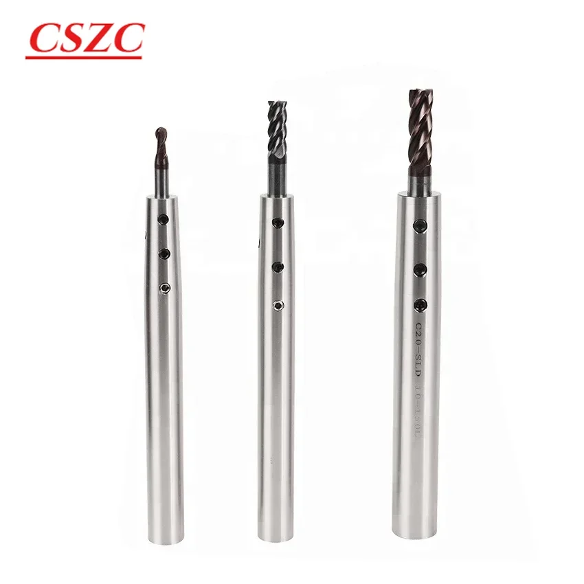 NEW SL12-D3/4/6/8/10/12-100mm High precision Extension rod of side-fixed milling cutter Lengthening rod of small diameter bit