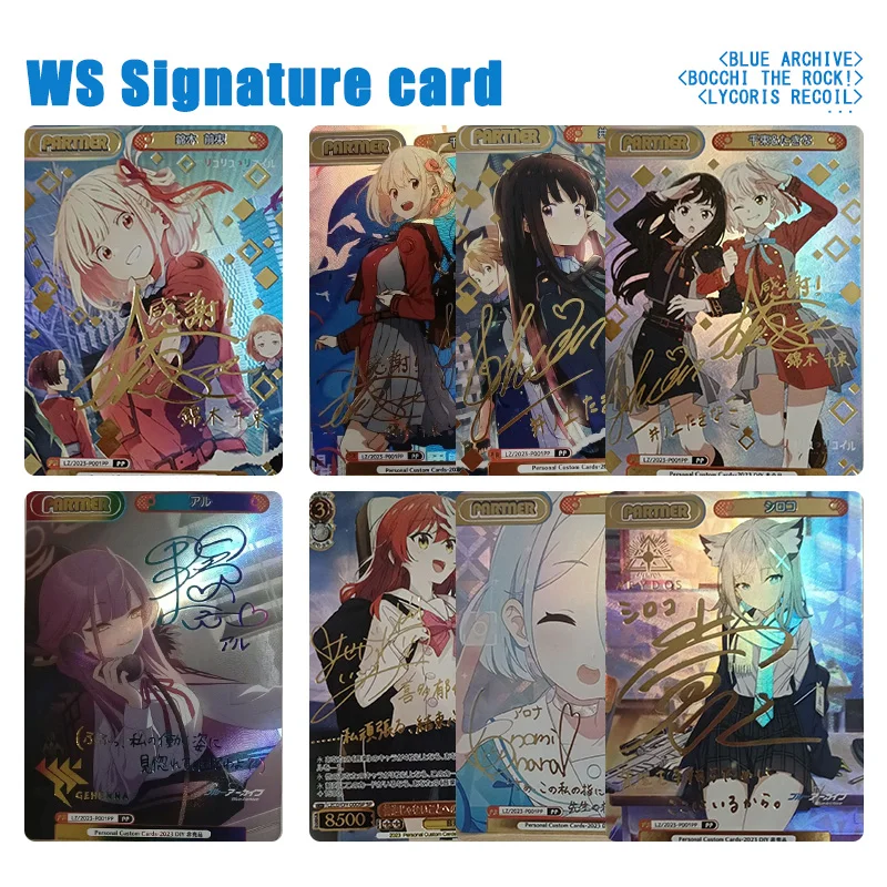 

Сделай сам: Боччи: Рок! (сделай сам: Боччи: Рок!) Коллекционные карточки-игрушки Blue Archive Lycoris Recoil: персонажи японского аниме, подарок