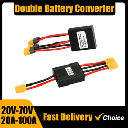 Dual Battery Discharge Converter, Simultaneous Connection Adapter, Balanced Discharge Module, Ebike Parts, 20V-72V,20A-100A