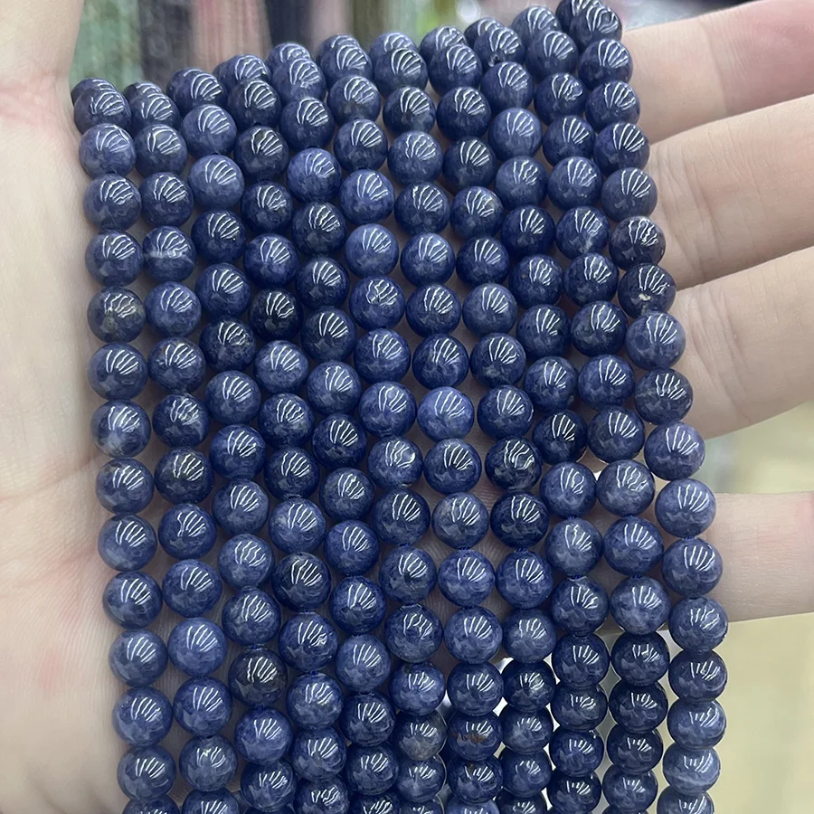 

5mm 7mm 9mm Natural Sapphire Crystal Round Loose Beads For Jewelry Making DIY Bracelet Necklace Accessories 15''