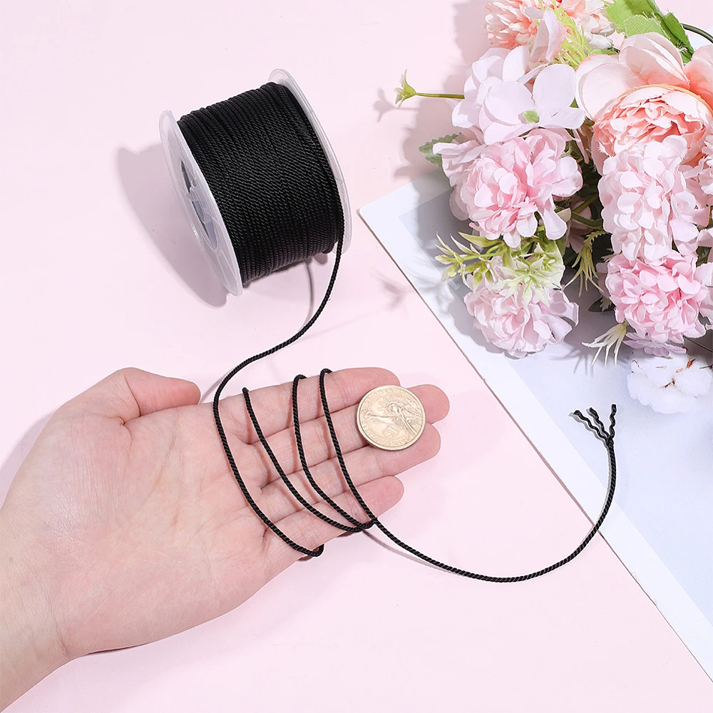 เชือกถักสีดำยาว 54.68 หลา ขนาด - Cord Trim Twisted บทวิจารณ์และราคา