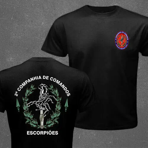 Portugal Portuguese Army Special Forces 2nd Commando Battalion Scorpio T-shirt Short Sleeve Casual