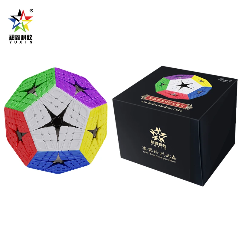 YuXin Huanglong Elite Kilominx Cubo magnético 6x6 dodecaedro rompecabezas velocidad 12 caras Megaminx Magico Cubo juguete