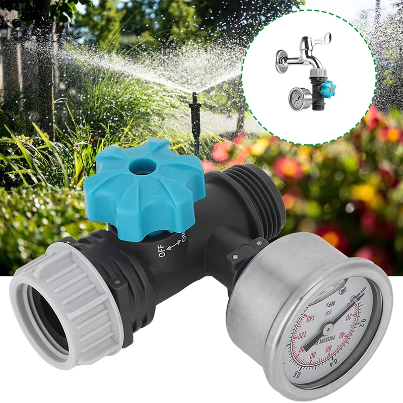 

Pressure Regulator G3/4'' Adjustable Water Pressure Regulator Valve With Pressure Gauge Greenhouse Garden Irrigation Controller