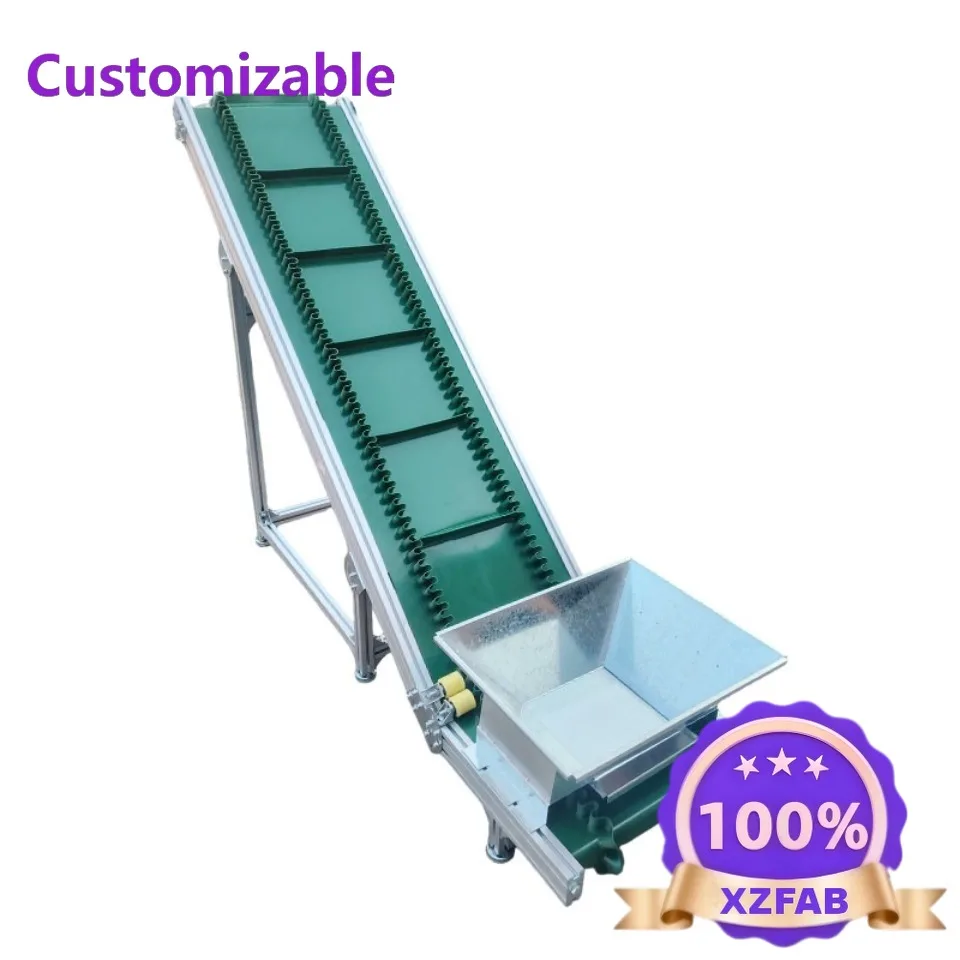 Factory Direct 2026 Small Stainless Steel Industrial Assembly Line Transport Packing PVC Belt Conveyor System Upfeeding Lift