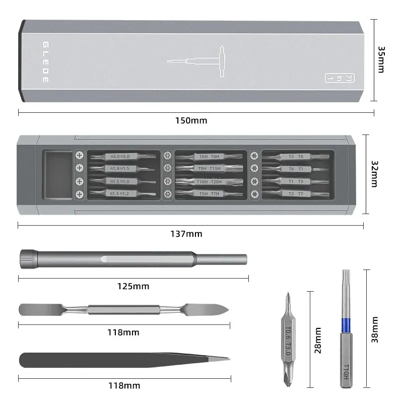 71 in 1 Screwdriver Set Precision Magnetic Screw Driver Bit Professional Multi-Function Repair Tool for IPhone Xiaomi Watch PC