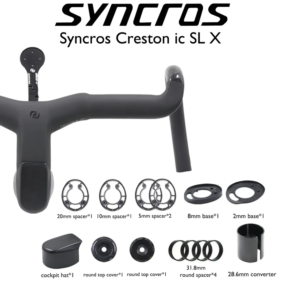 Syncros Creston iC SL X Carbon Integrated 31.8mm Cockpit for Frame