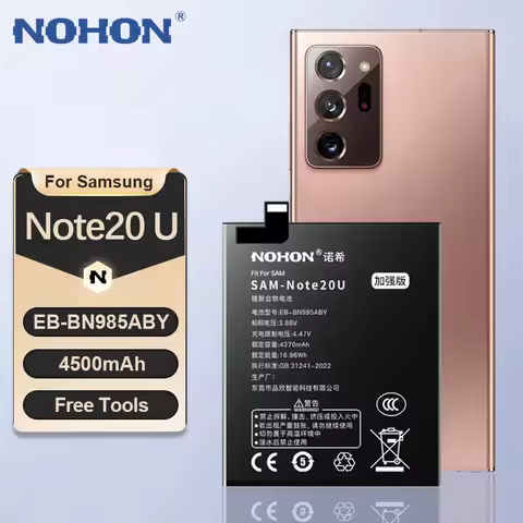 NOHON Phone Battery for Samsung Galaxy Note 20 Ultra 5G S21 Plus S20 FE S10 S10X S10E S21+ S20+ S10+ Note10 Batteries