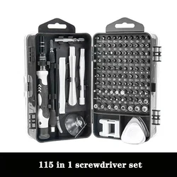 115 in 1Multifunctional Precision Screwdriver Set Computer PC Mobile Phone Equipment Repair Screw Driver Household Tools