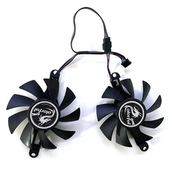 Nowy 2 sztuk 85MM wentylator GPU Cooler wentylator karty graficznej dla AMD Jieshuo 51riscRX 6600M RX6600M dla MLLSE RX 580 8GB fanów gier