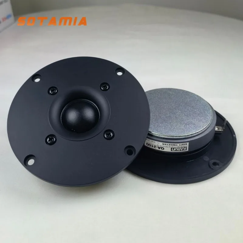 SOTAMIA 2Pcs 4 Inch Tweeter Audio Speaker 8 Ohm 60W Silk Film Dome Smart Home Treble Loudspeaker DIY HIFI Bluetooth Speaker