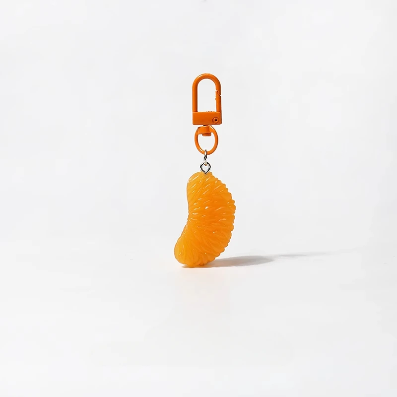 Fun Simulation Fruit Orange Keychain Bag Small Pendant