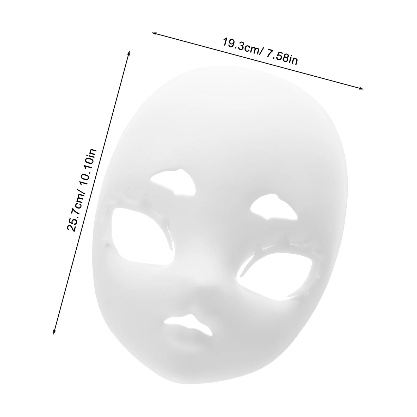 Niepomalowana biała maska zwierzęca DIY, baza głowy fursuitu na Halloween, maskaradę, karnawał, cosplay, imprezę, maska głowy fursuitu.