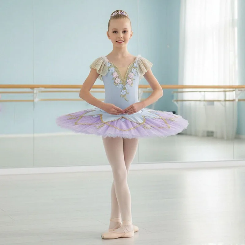 purple-family-matching-outfits-tutu-mother-kids-ballet-leotard-dress-girl-dance-costume-mom-daughter-women-clothes-girls-dresses