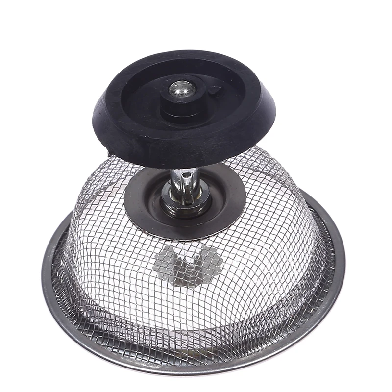 1Pc Kitchen Sink Filter Stainless Steel Mesh Sink Strainer Filter Bathroom Sink Strainer Drain Hole Filter Trap Waste Screen
