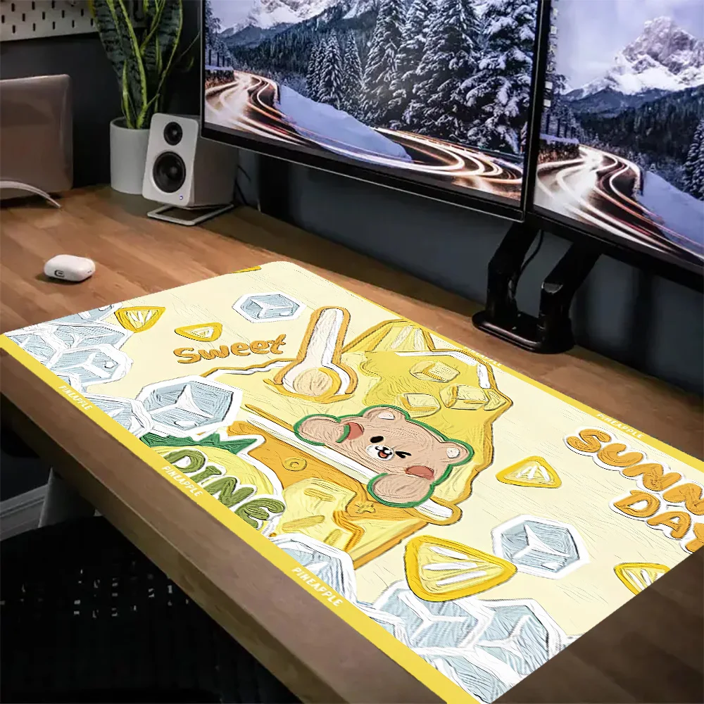 

Коврик для мыши Little Bear Kawaii, геймерские игровые ноутбуки, настольный коврик, настольные коврики, компьютерные аксессуары, настольный коврик, коврик для мыши, коврик для мыши, коврики для ПК Xxl