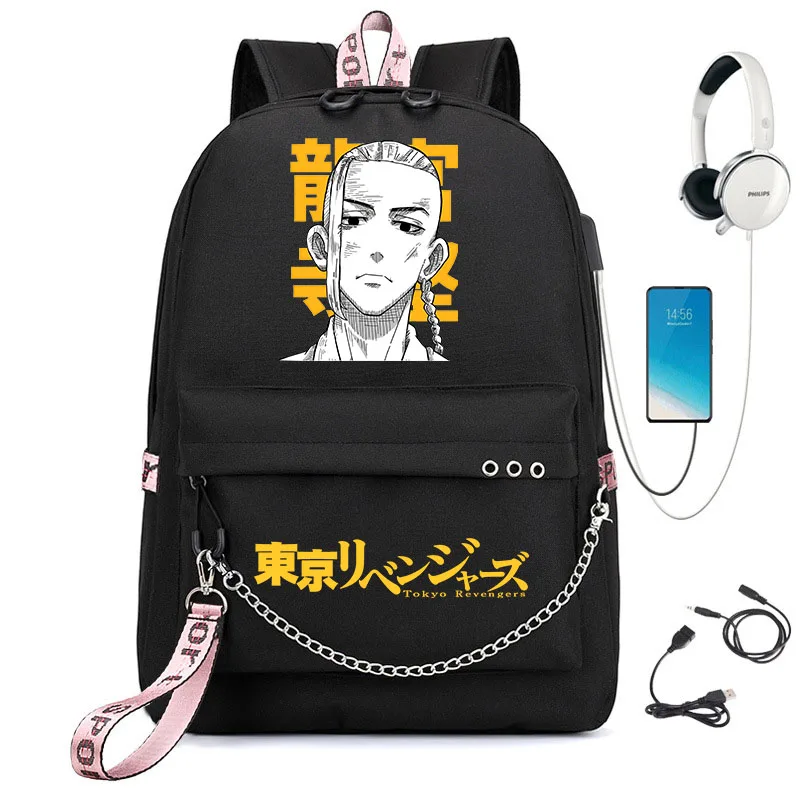 Tokyo Revengers bolsas de ocio para adolescentes, mochilas escolares con estampado de dibujos animados para niños y niñas, bolsas de viaje al aire libre