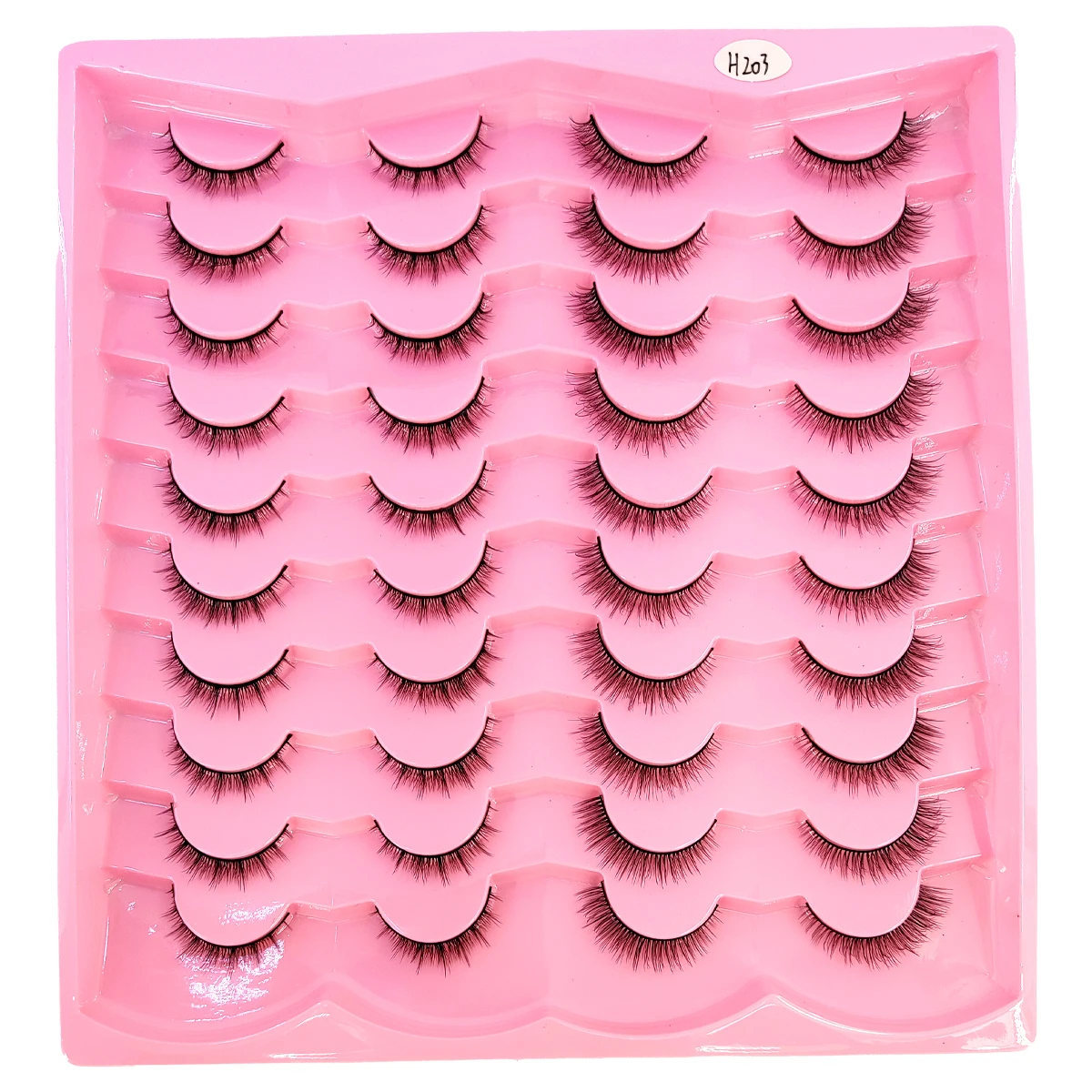 Nuove 20 paia di ciglia naturali lunghe di visone artificiale 3D e set per il trucco con ciglia di visone ciglia estese e ciglia corte