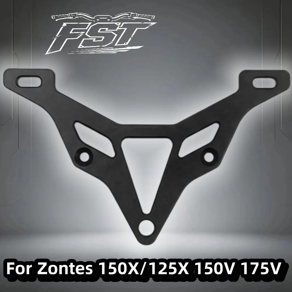 For Short-tail license plate holder for Zontes 150X, 150V, and 175V – non-destructive installation (modification part)