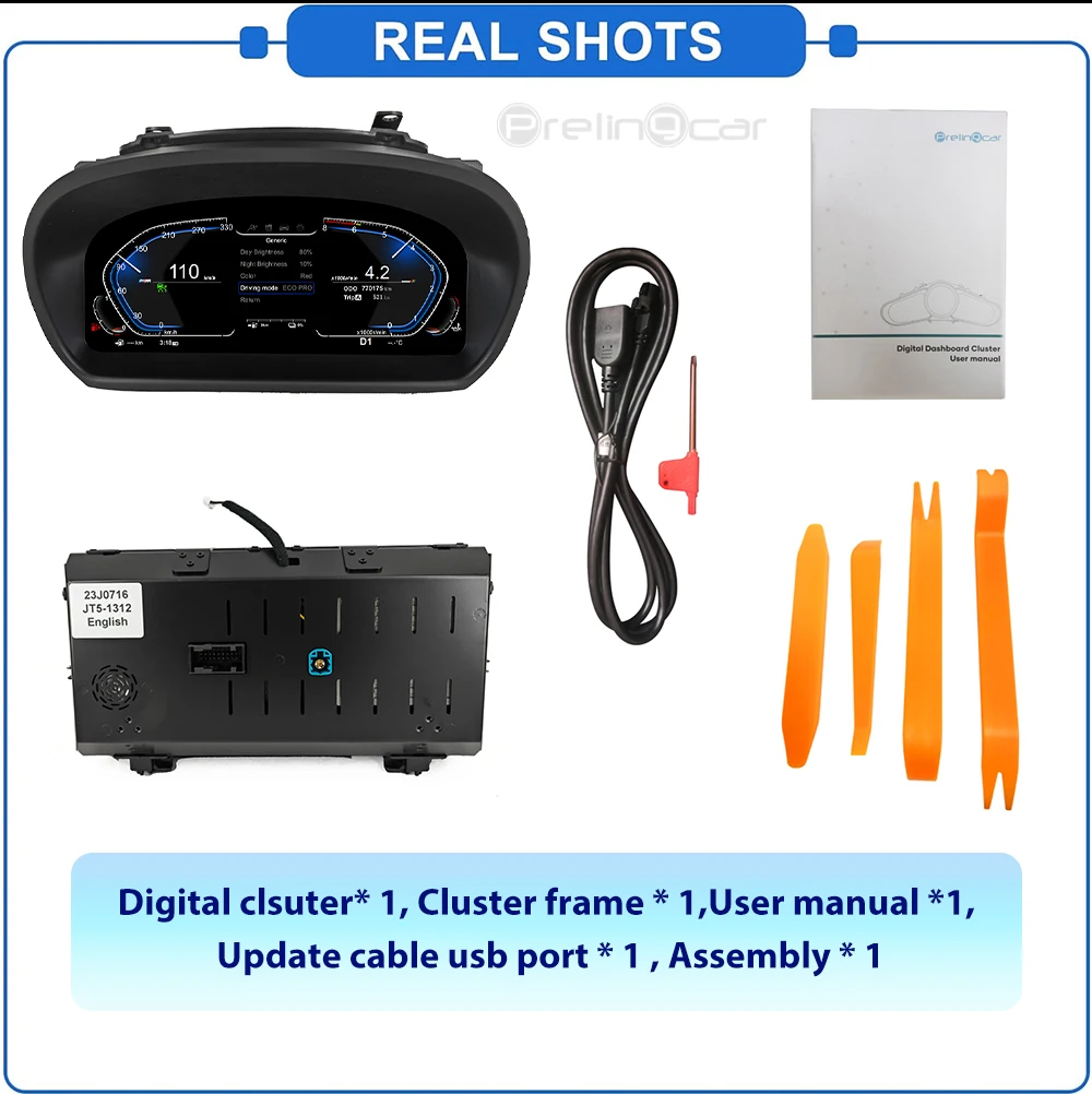Auto-LCD-Armaturenbrett-Panel für BMW 1er E81 E82 E87 E88 2006–2015 Jahre digitales Cluster-Instrumentenanzeige, Tachometer – Detail 16