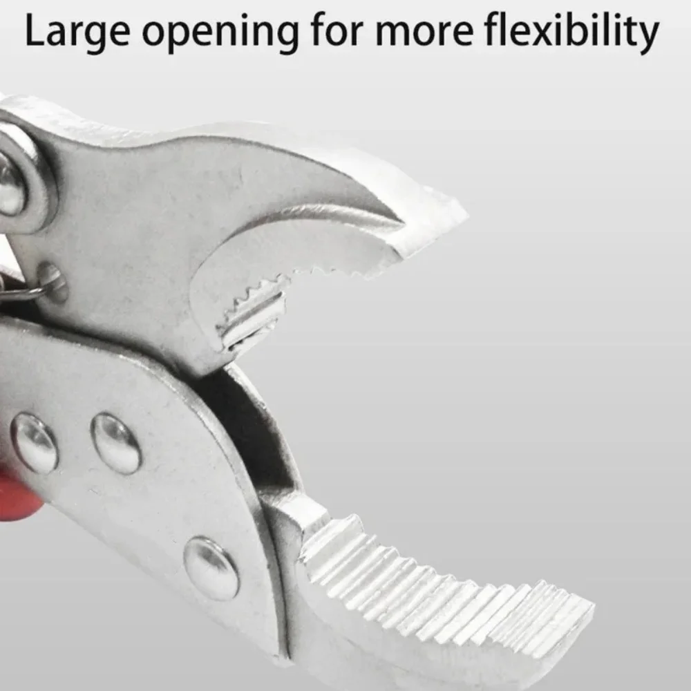 5 Inch Locking Pliers Set Curved Jaw Straight Long Nose Multi Function Welding Tool For DIY Repair Clamp Vise Grip