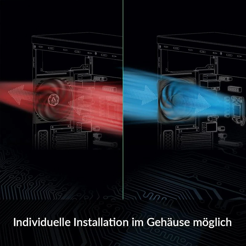 ARCTIC F8 PWM PST Black - 80 mm PWM PST Case Fan with PWM Sharing Technology (PST), Very Quiet Motor,  Fan Speed:300-2000 RPM