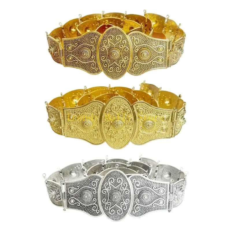 

N5KB Металлический свадебный пояс с гравировкой для невесты для традиционного мероприятия