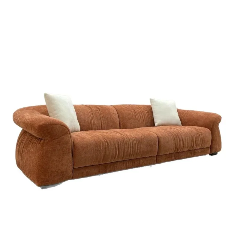 

Living room simple four-person straight row multi-person sofa