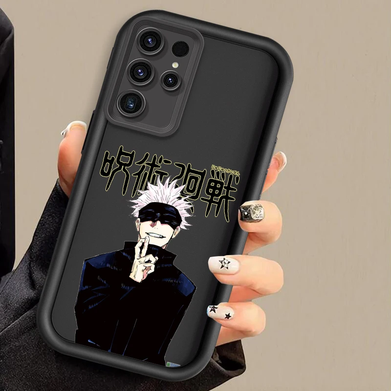 Anime Jujutsu Kaisen For Samsung Note 20 S24 S23 S22 S21 S20 Ultra Plus FE A25 A23 A22 A15 A31 5G Eye Ladder Funda Phone Case