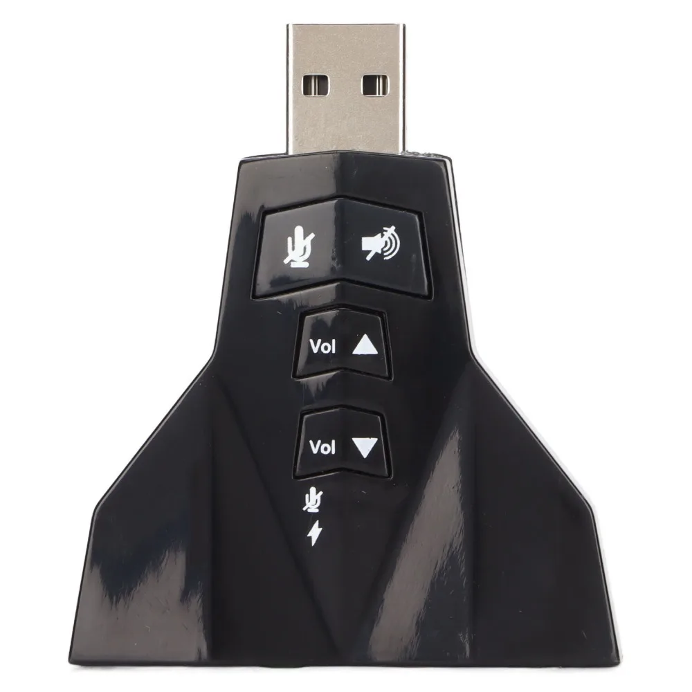 Dual Microphone Interface USB Sound Card Dual Audio Interface Independent Sound Card Stereo Sound Adapter Virtual 7.1 Sound Card