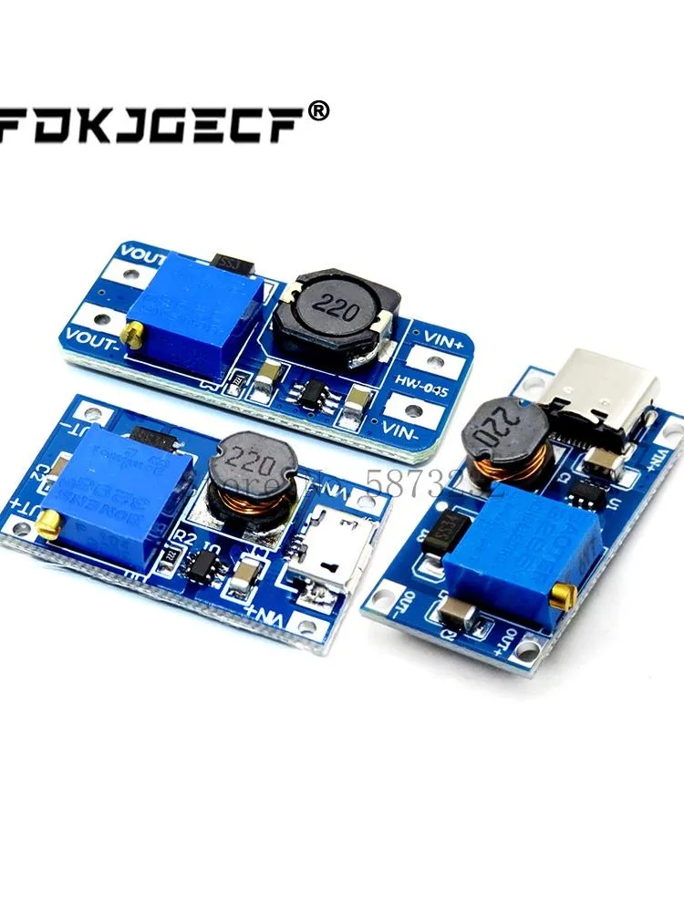100 sztuk MT3608 Micro DC-DC przekształtnik Boost wzmacniacz mocy moduł zasilający Boost Step-Up Board maksymalna wydajność 28V 2A dla arduino — 2