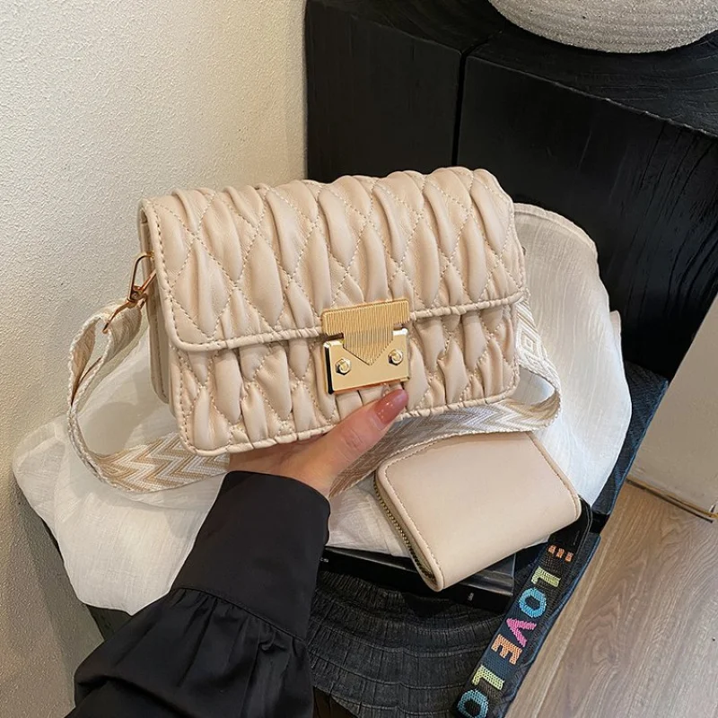 

Fashionable Leather Women's Messenger Bag Luxury Brand Classic Elegant Trendy Design Casual Daily Bag