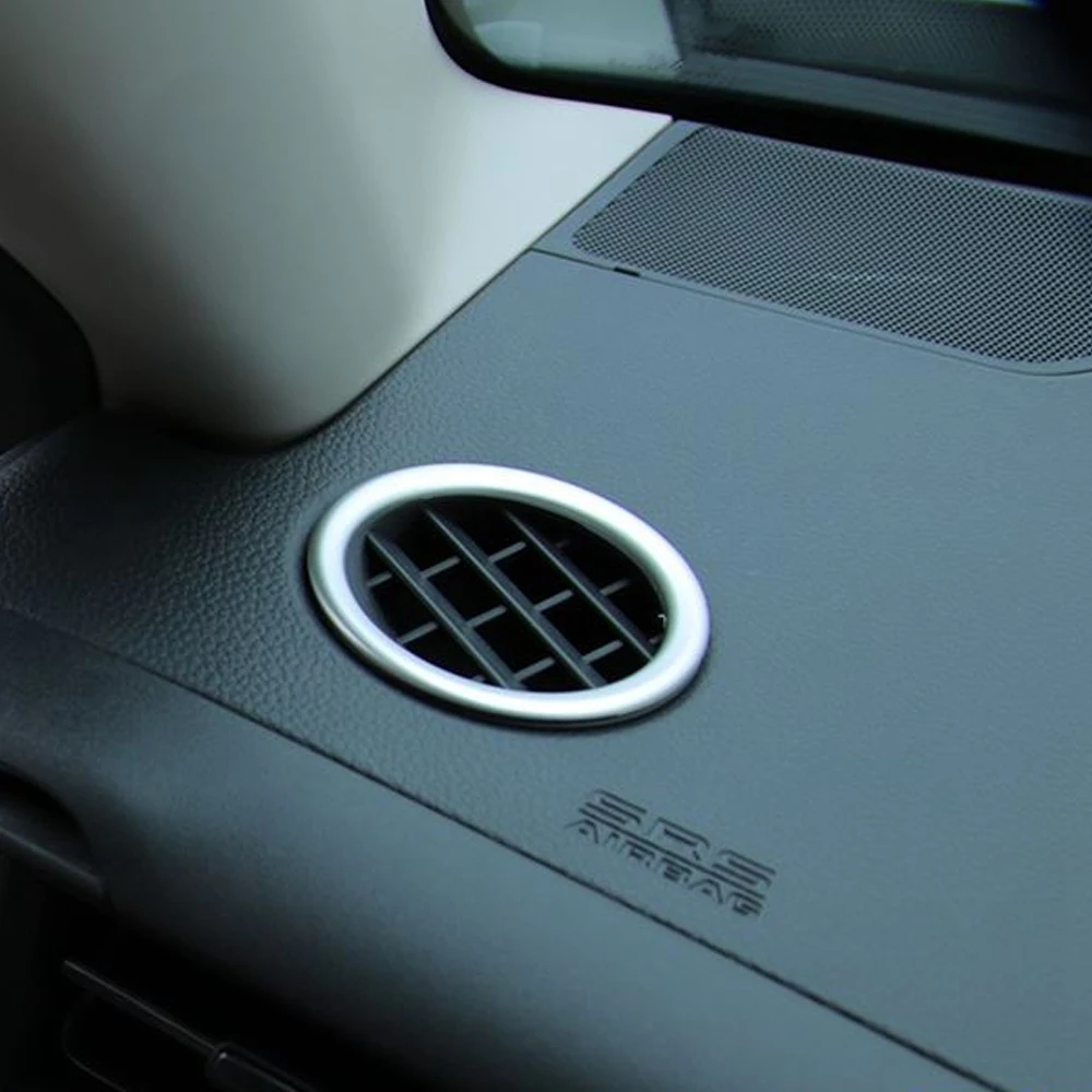 Car Matte Silver Dashboard Side Upper Air Vent Housing Outlet Frame Cover Trim for Honda Vezel HR-V HRV 2021 2022