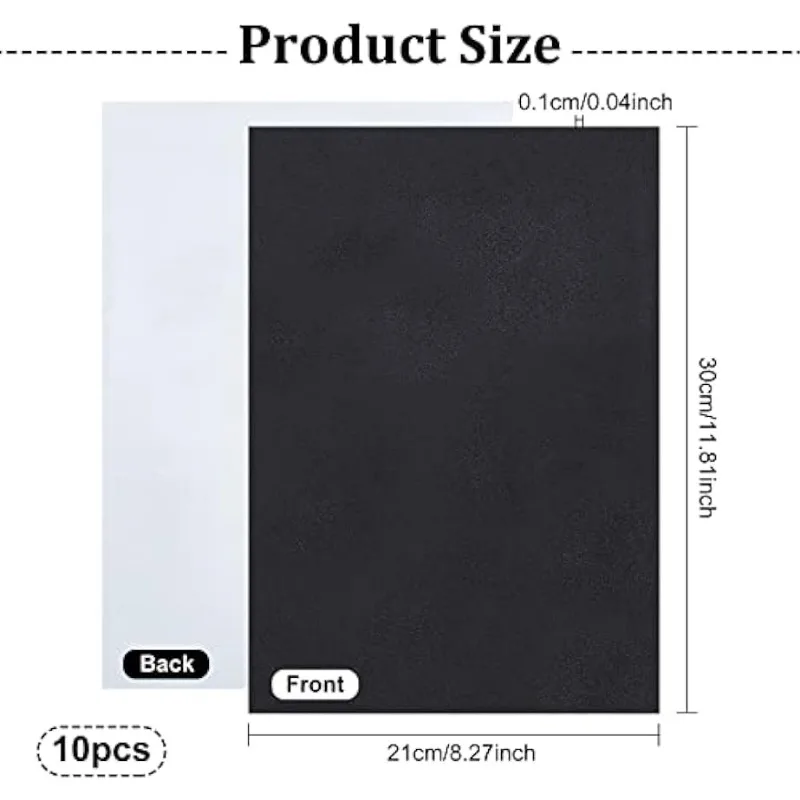 10PCS 1mm Thick Self-Adhesive Foam Sheet 8.3x11.8 Insulation Foam for Halloween Decor, Containers and Furniture Protection