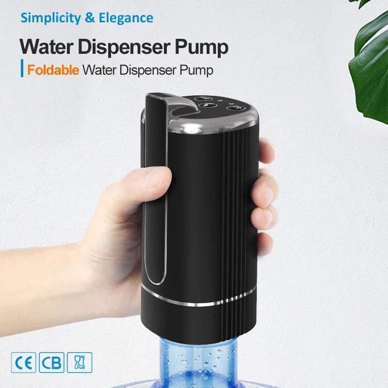 Water Dispenser Water Pump Electric Bottle Pump Mini Portable Water Pump Usb Foldable Household Automatic Water Dispenser