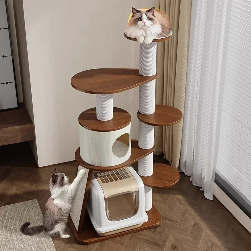 The new type of cat climbing frame is integrated with household use. The small apartment does not occupy an area and