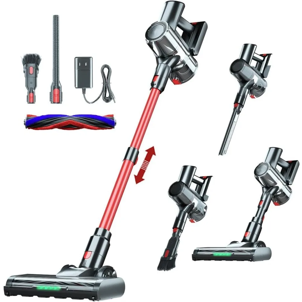 Cordless Vacuum Cleaner with Strong Suction and LED Display