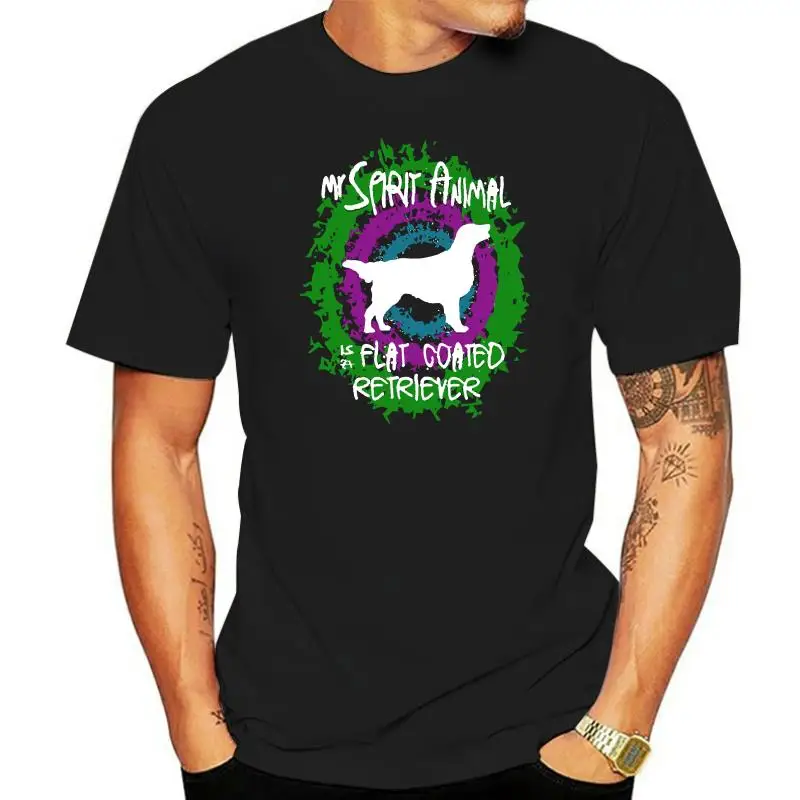 Men t shirt Animal tshirts Women Retriever - Spirit t-shirt A Flat Coated