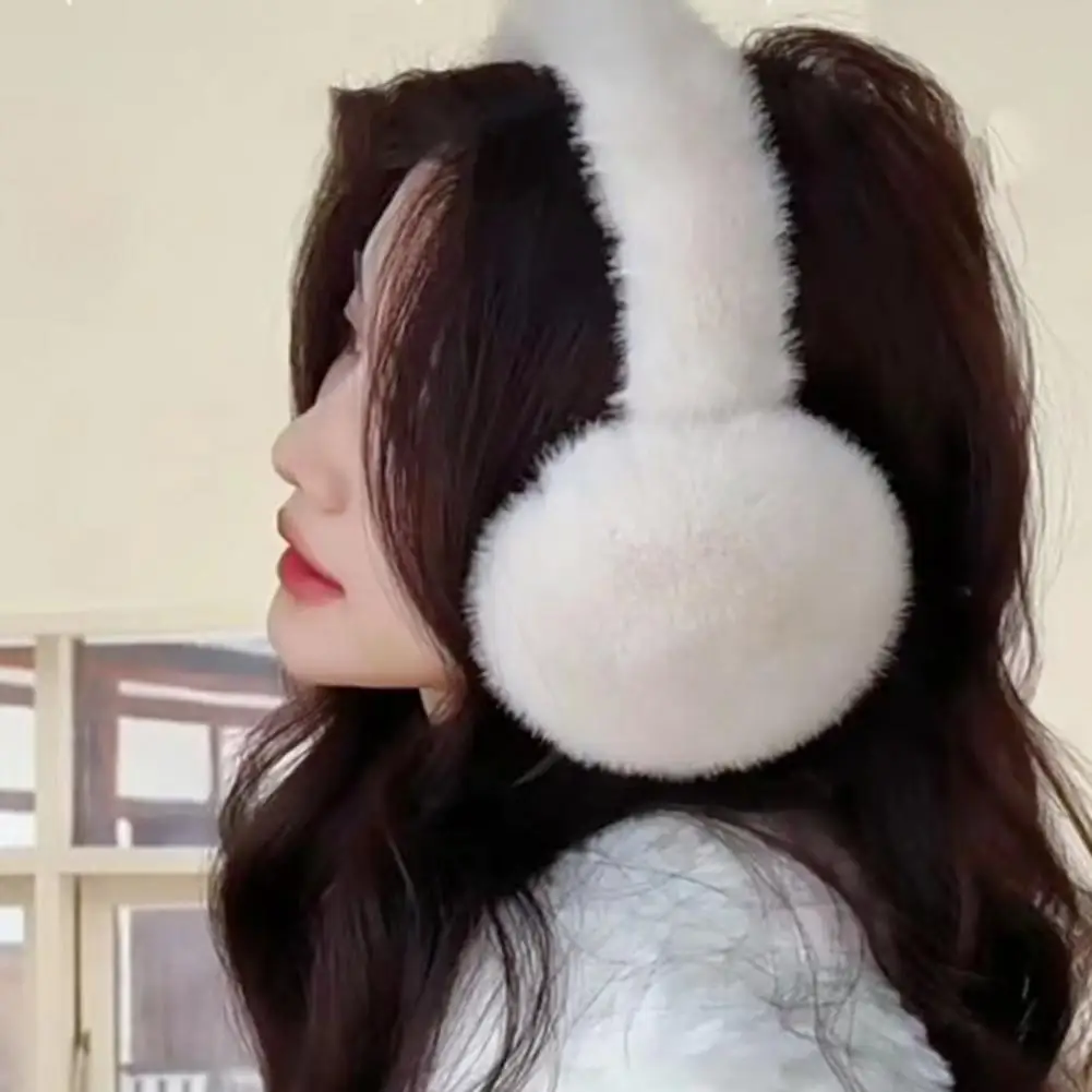 Modern Winter Earmuffs Cozy Touch Ear Warmer Solid Color Winter Thermal Unisex Fluffy Ear Covers  Cold Resistant