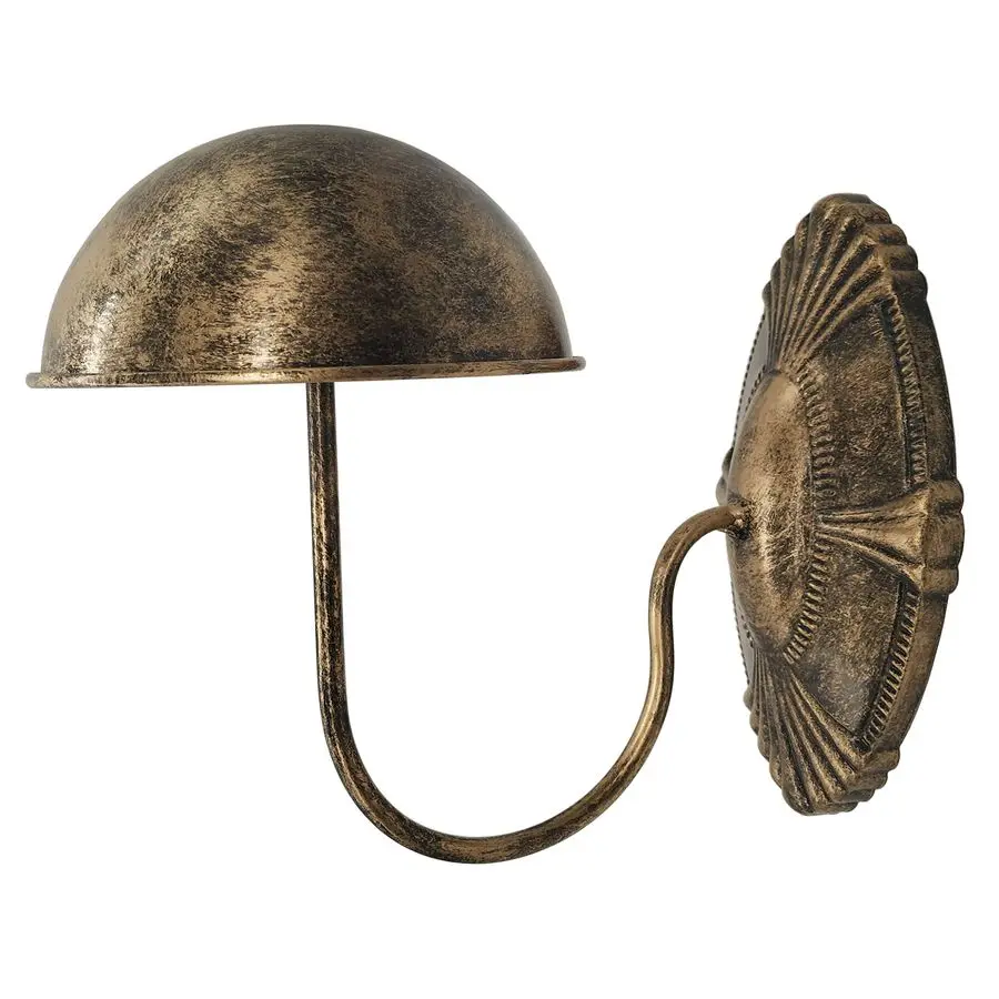 Decorative Bronze Metal Vintage Style Wall Mounted Entryway Hat Cap Wig Hanger Display Rack Set of 2