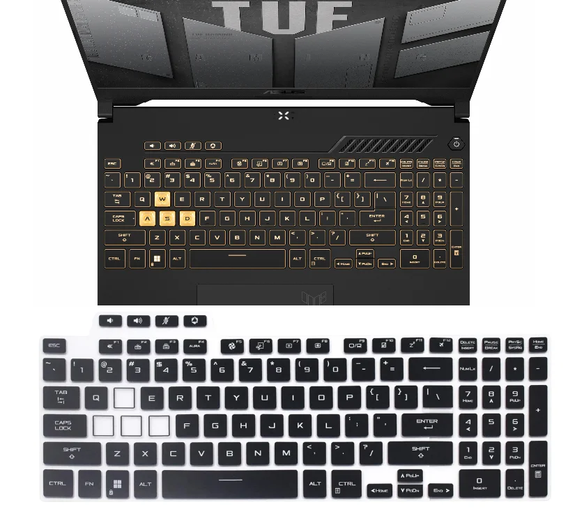 laptop Keyboard Cover for Asus TUF Dash 15 2023 2022 FX517 FX517Z FX517ZC FX517ZM FX517ZR FX517ZE ASUS TUF Gaming F15 FX507