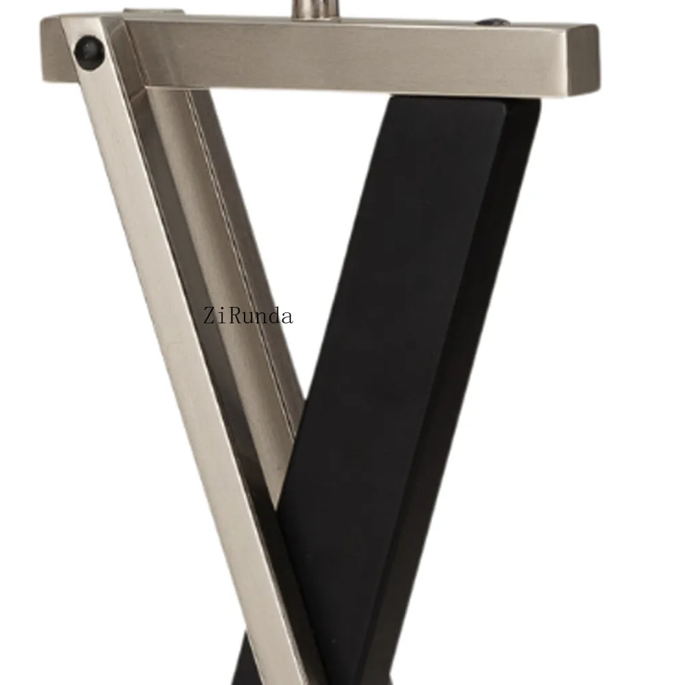 **مجموعة من 2 مصباح طاولة صمام ثنائي باعث للضوء معدني أسود مقاس 29 بوصة مع مصباح طاولة يعتم بظل مخروطي أبيض #4