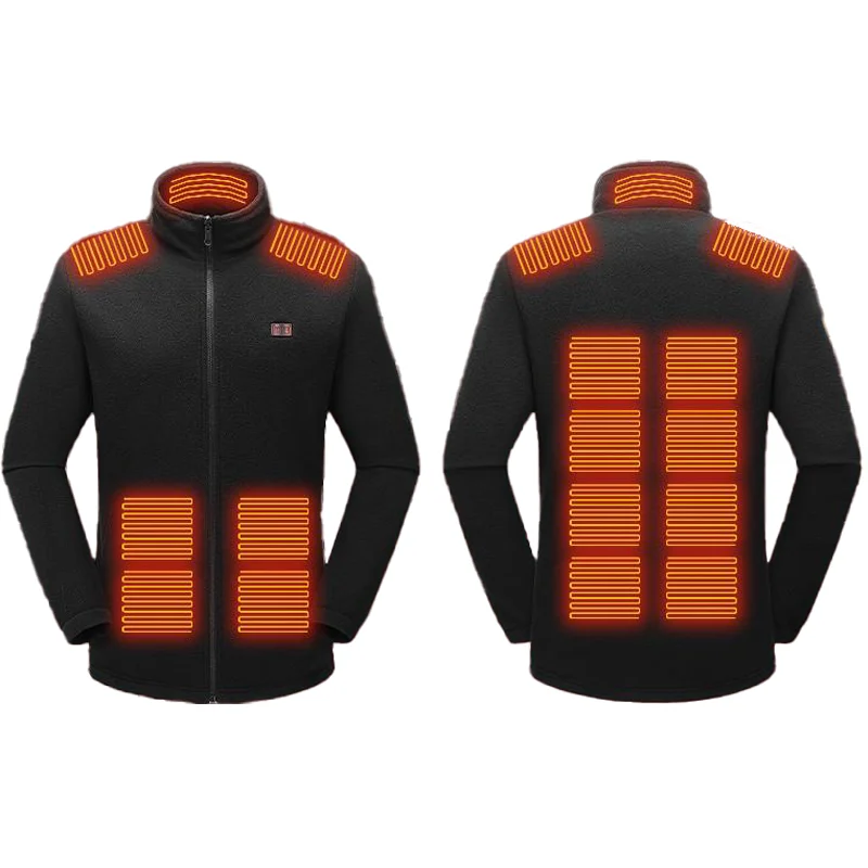 

Heated Jackets for Men , 15 Heating Zones Electric Heated Hoodie, Heating Coat for Winter Outdoor
