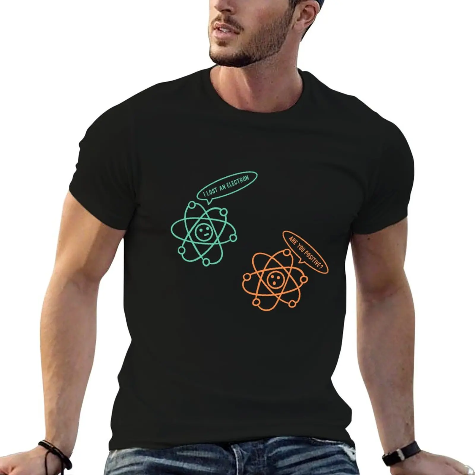 I Lost an Electron Funny Science Joke T-Shirt aesthetic clothes customizeds for a boy mens t shirts top quality