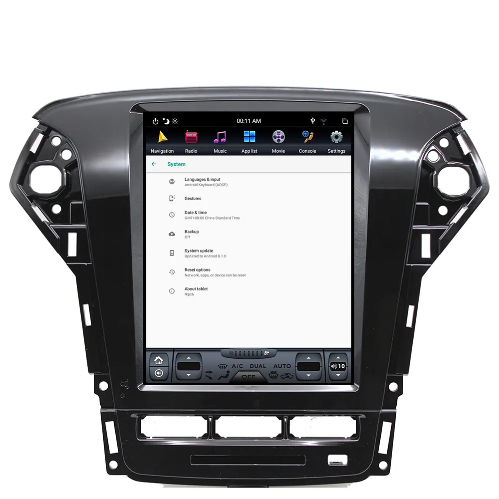 10.4 inch Aotsr For Ford Mondeo MK4 2011-2013 Vertical Screen Multimedia Android 9.0 2+32GB Auto Radio Player GPS Navigation